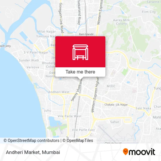 Andheri Market map