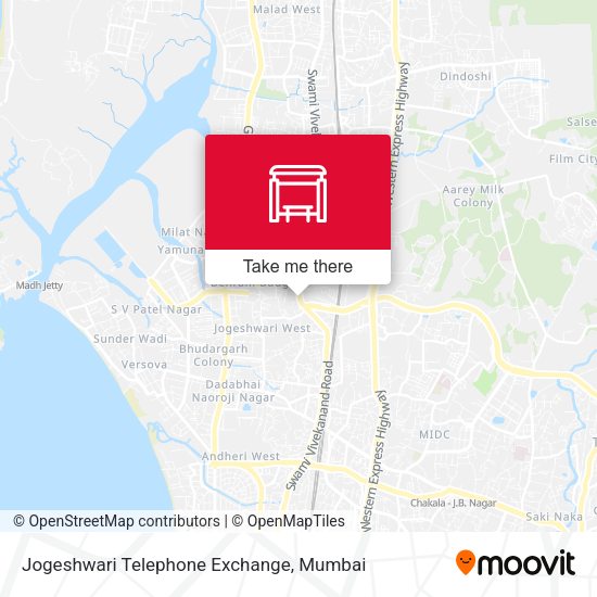 Jogeshwari Telephone Exchange map