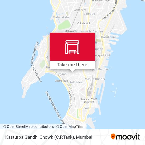 Kasturba Gandhi Chowk (C.P.Tank) map