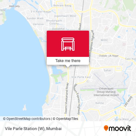 Vile Parle Station (W) map