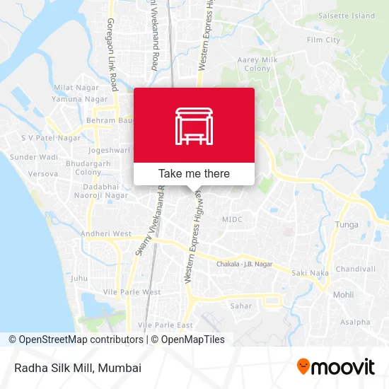 Radha Silk Mill map