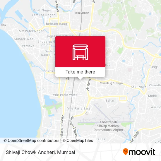 Shivaji Chowk Andheri map