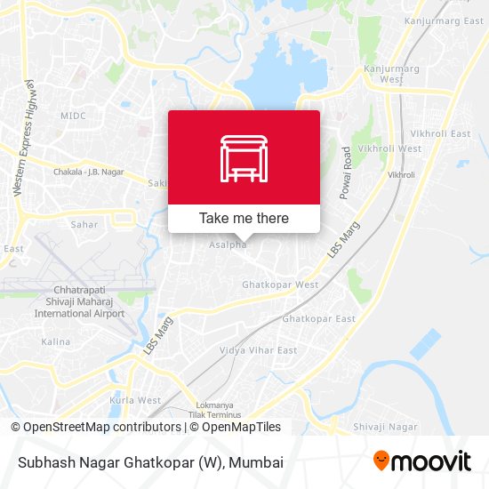 Subhash Nagar Ghatkopar (W) map