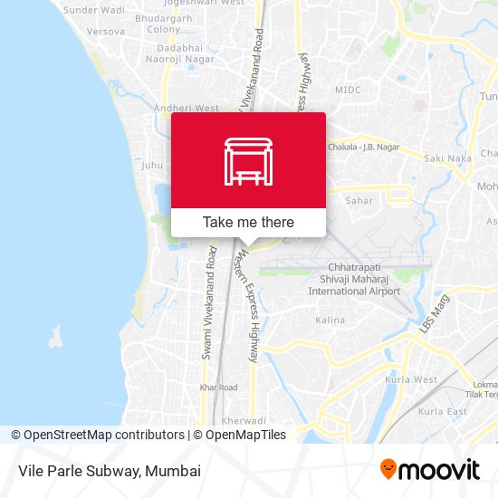 Vile Parle Subway map