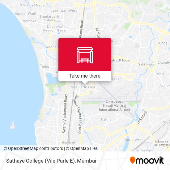 Sathe / Parle College map