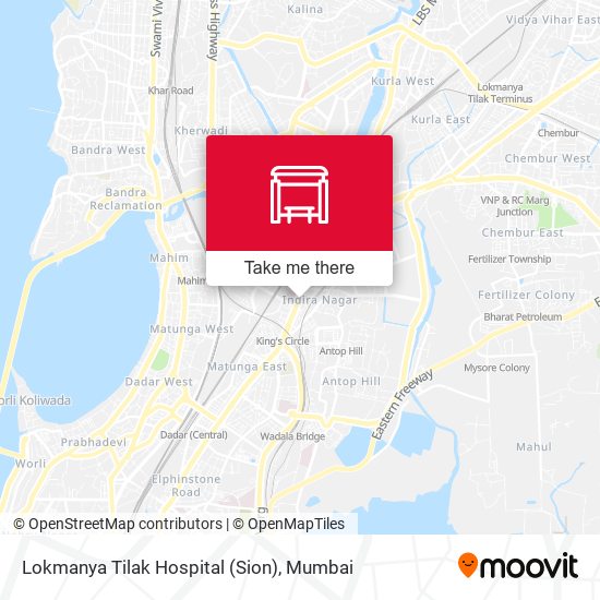 Lokmanya Tilak Hospital (Sion) map