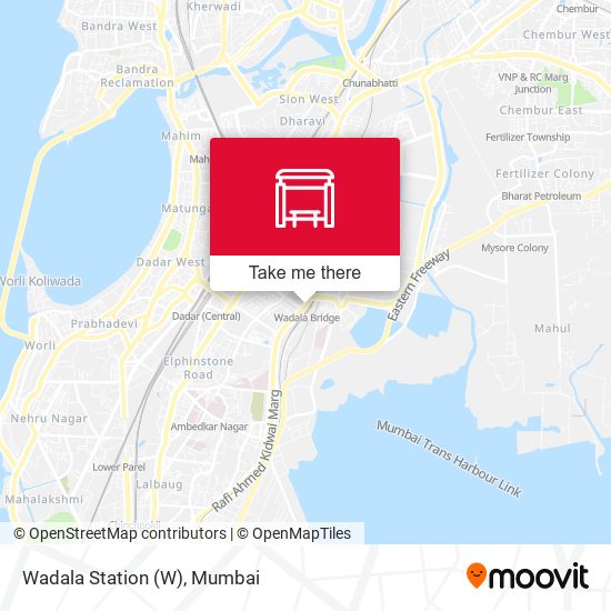 Wadala Railway Station map