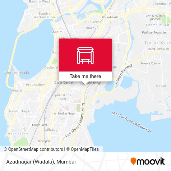 Azadnagar (Wadala) map