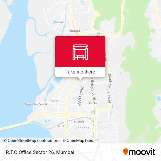 R.T.O Office Sector 26 map