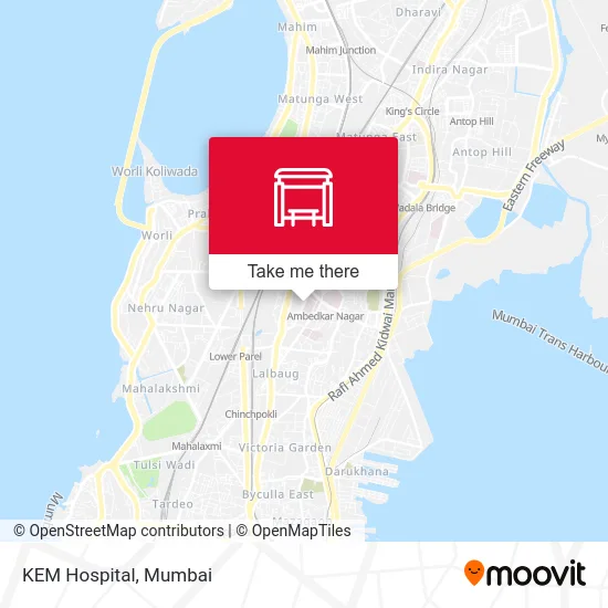 KEM Hospital map