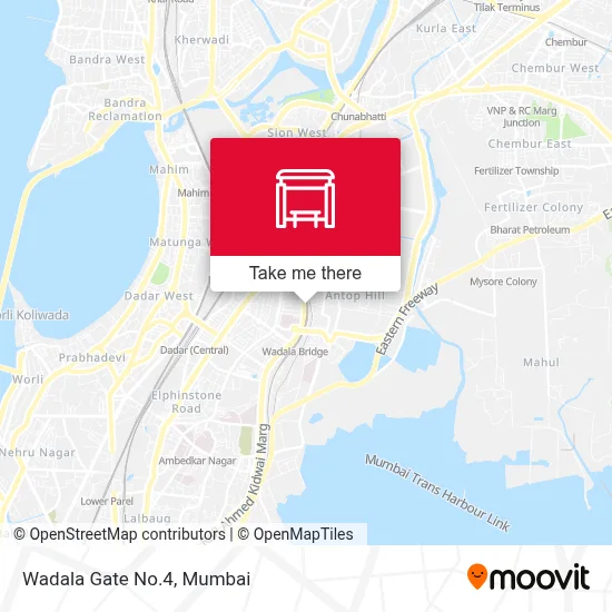 Wadala Gate No.4 map