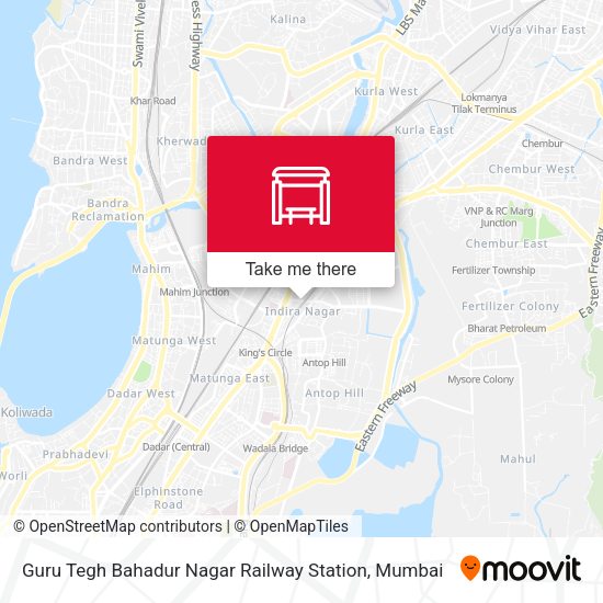 Guru Tegh Bahadur Nagar Railway Station map