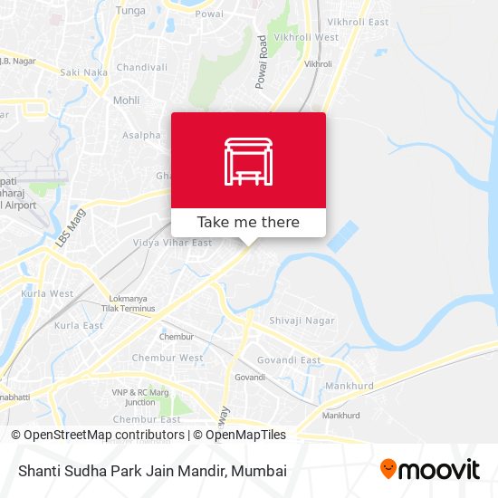 Shanti Sudha Park Jain Mandir map
