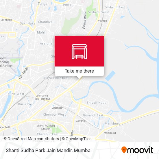 Shanti Sudha Park Jain Mandir map