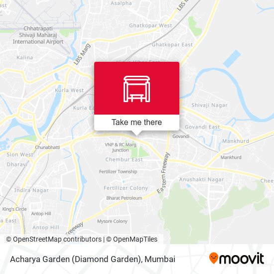 Acharya Garden (Diamond Garden) map