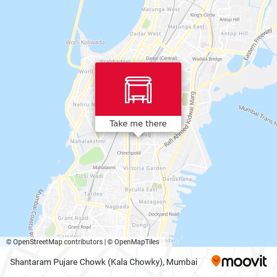 Shantaram Pujare Chowk (Kala Chowky) map