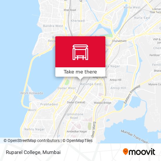 Ruparel College map