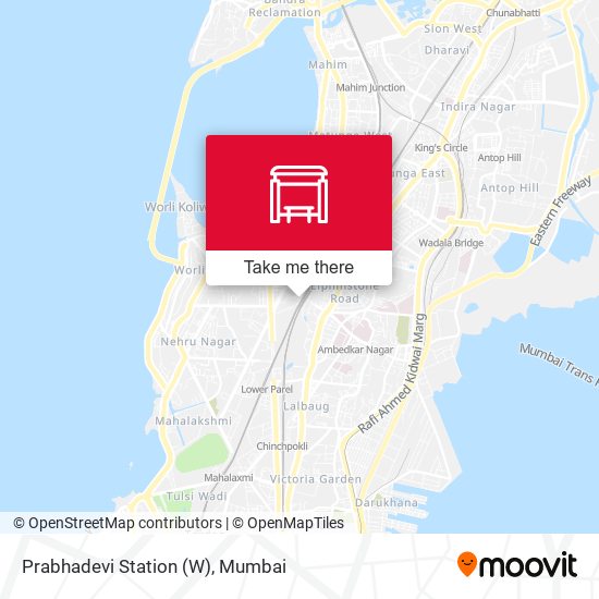 Prabhadevi Station (W) map