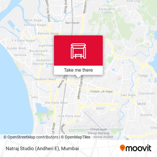 Natraj Studio map