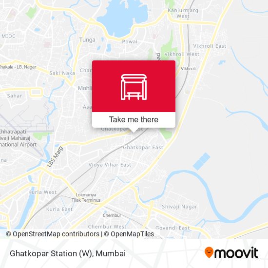 Ghatkopar Station (W) map