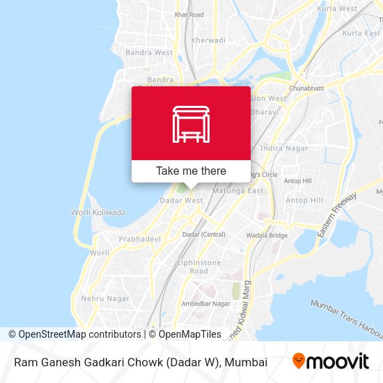 Ram Ganesh Gadkari Chowk (Dadar W) map