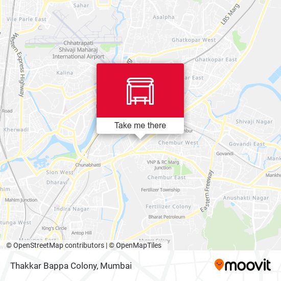 Thakkar Bappa Colony map