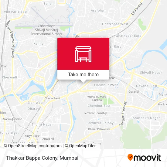 Thakkar Bappa Colony map