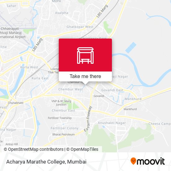 Acharya Marathe College map