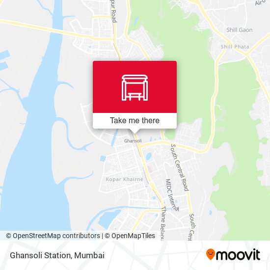 Ghansoli Railway Station map