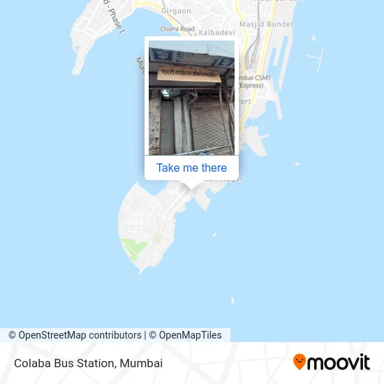 Colaba Bus Station map