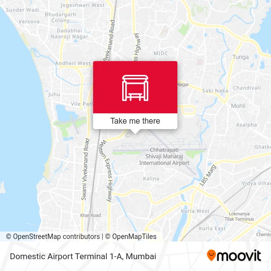 Domestic Airport Terminal 1-A map