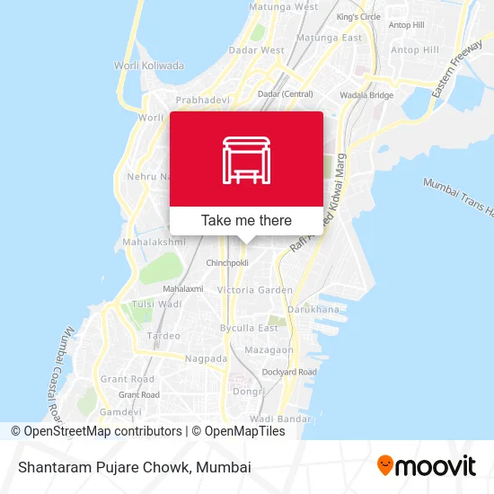 Shantaram Pujare Chowk map