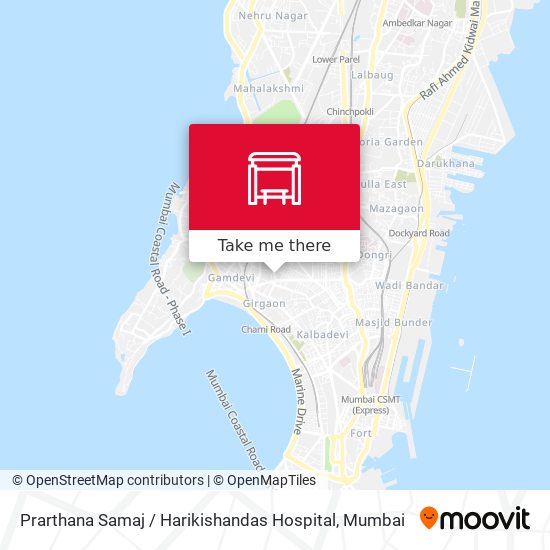 Prarthana Samaj / Harikishandas Hospital map