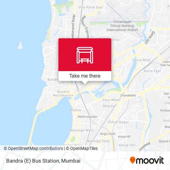 Bandra (E) Bus Station map