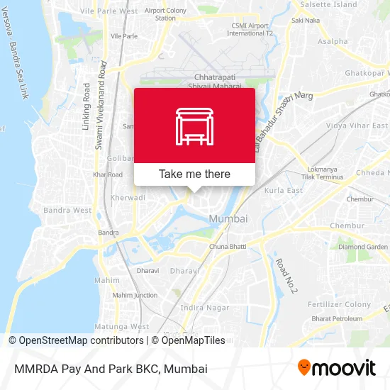 MMRDA Pay And Park BKC map
