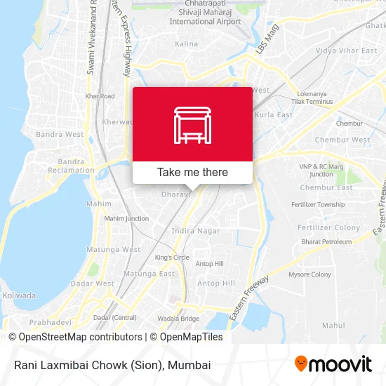 Rani Laxmibai Chowk (Sion) map