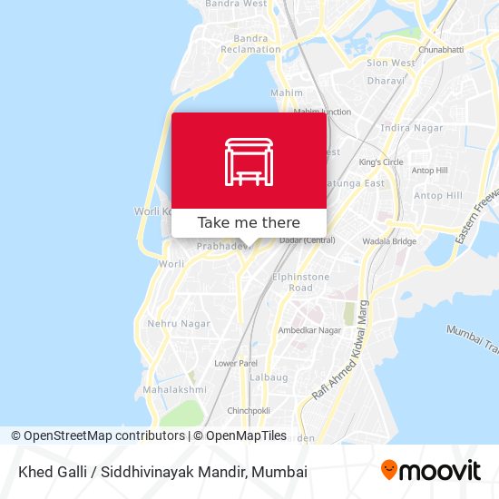 Khed Galli / Siddhivinayak Mandir map