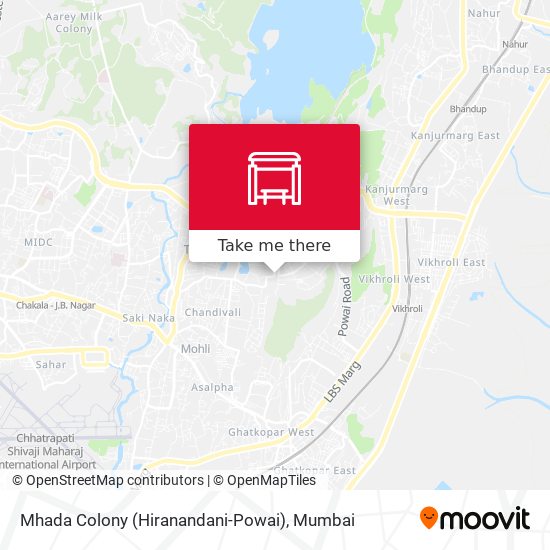 Mhada Colony (Hiranandani-Powai) map