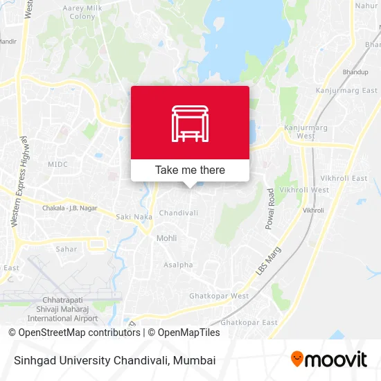 Sinhgad University Chandivali map