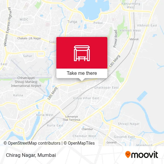 Chirag Nagar map