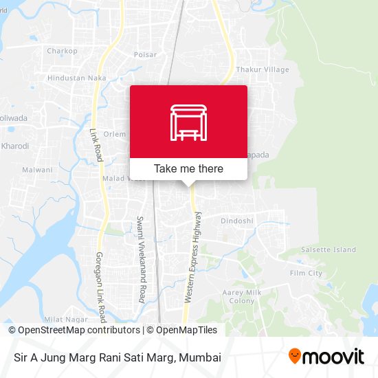 Sir A Jung Marg Rani Sati Marg map