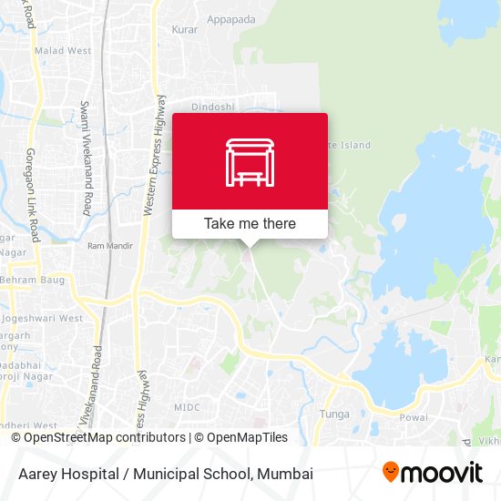 Aarey Hospital / Municipal School map