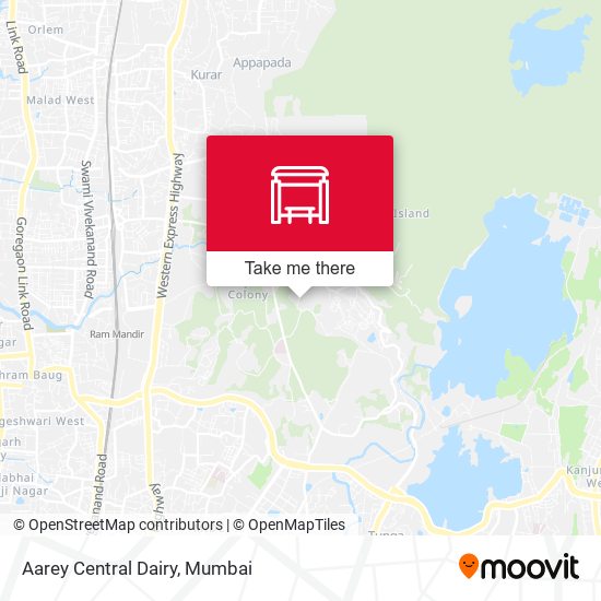 Aarey Central Dairy map