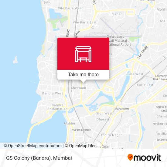GS Colony (Bandra) map