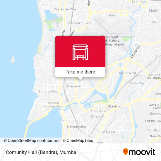 Comunity Hall (Bandra) map