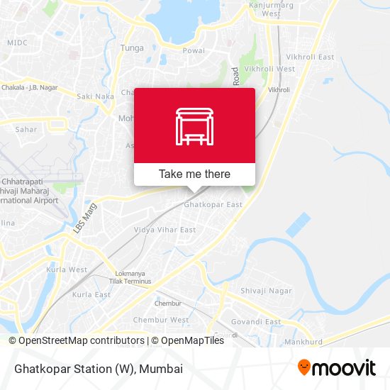 Ghatkopar Station (W) map