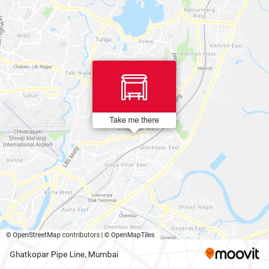 Ghatkopar Pipe Line map