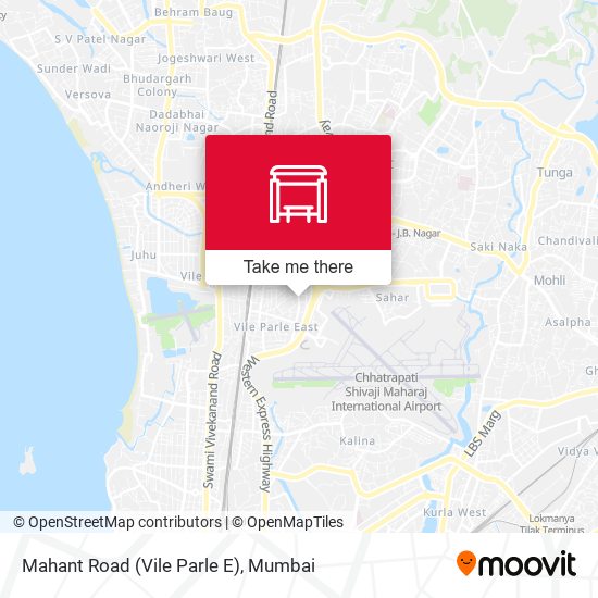 Mahant Road (Vile Parle E) map