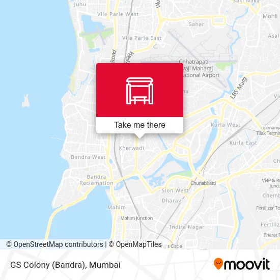 GS Colony (Bandra) map