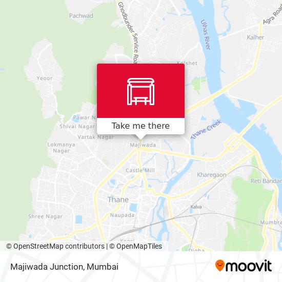 Majiwada Junction map